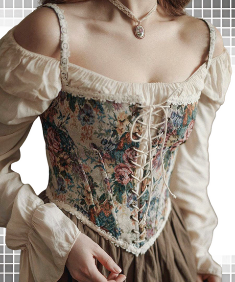 Vintage Lace Lace Waist Top