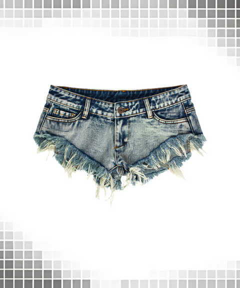 Low-Waist Ultra-Short Jeans