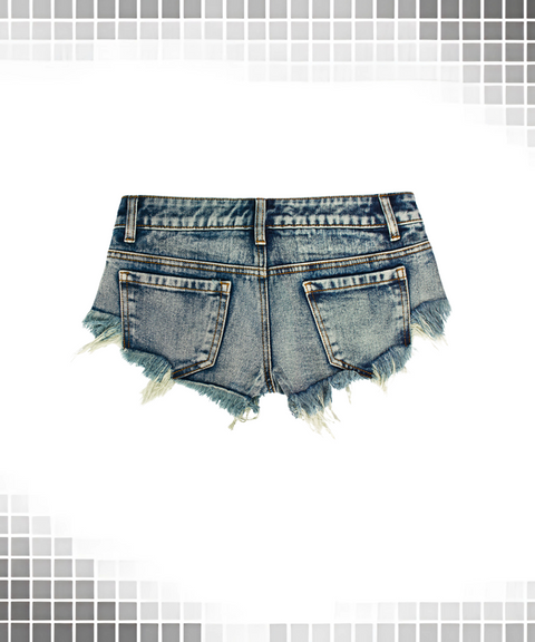 Low-Waist Ultra-Short Jeans