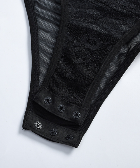 Lace floral comfortable bodysuit