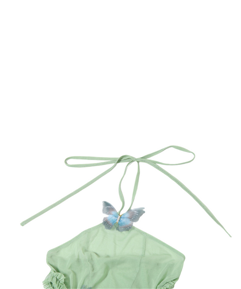 Butterfly Halter Dress