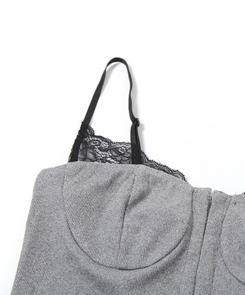 Contrast color sexy camisole top
