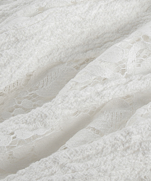Lace Off-the-shoulder Long-sleeved Tube Dress