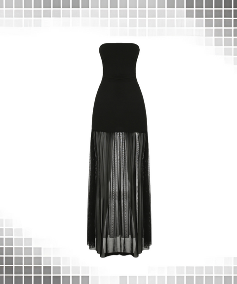 Tulle Dress With Tube Top