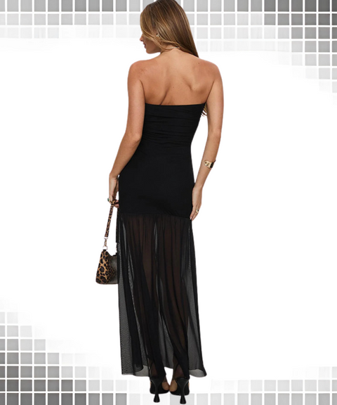 Tulle Dress With Tube Top