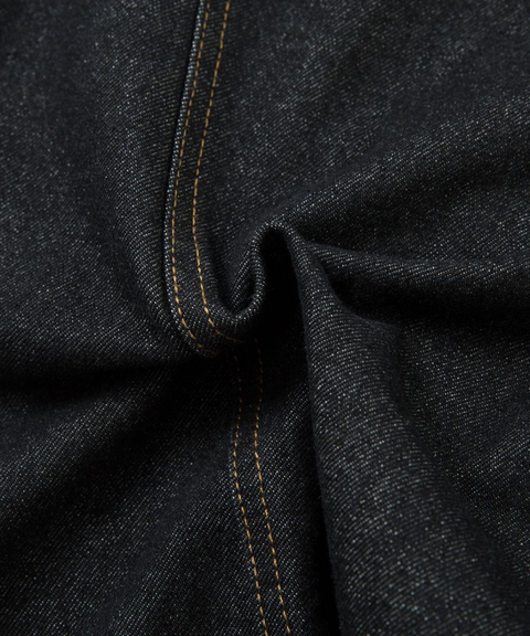 Loose-leg jeans with patchwork design