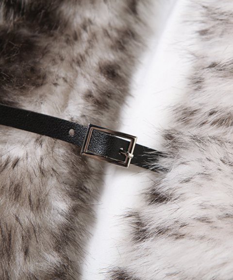 Sexy plush cardigan long-sleeved jacket