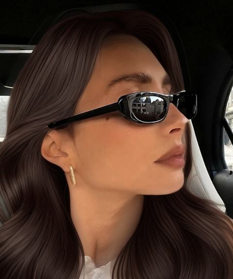 Oval Frame Sunglasses