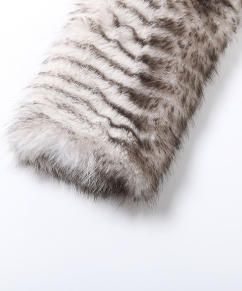 Sexy plush cardigan long-sleeved jacket