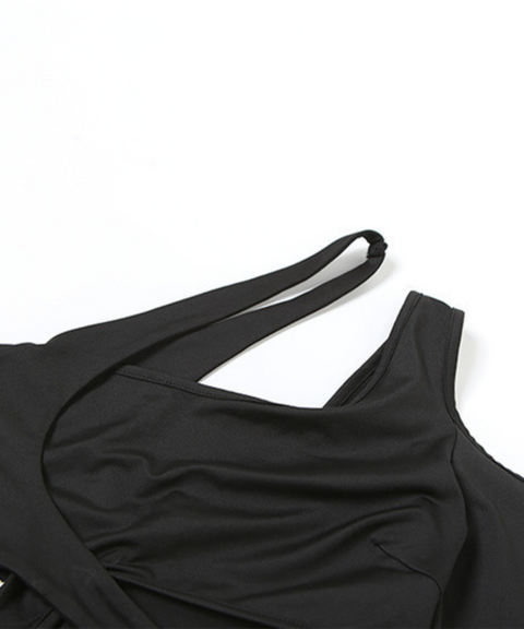 Cutout Patchwork Bodysuit