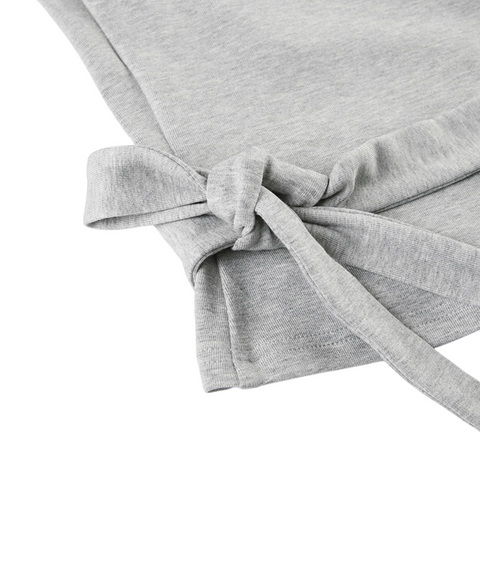 Flag-sleeved Top and Trousers Two-piece Set