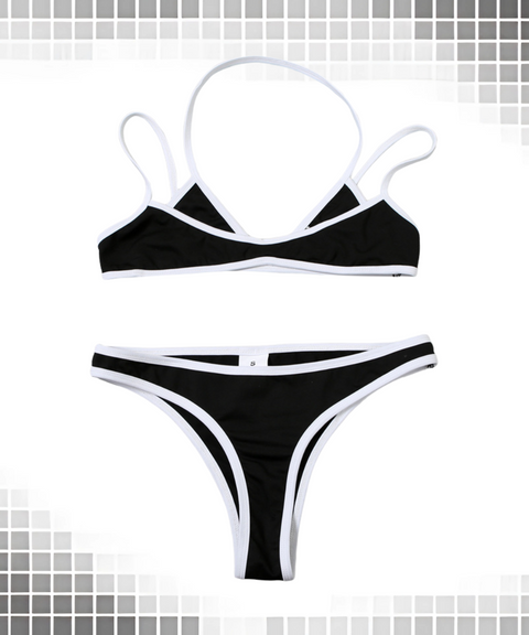 Color Block Bikini Set