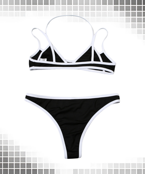 Color Block Bikini Set
