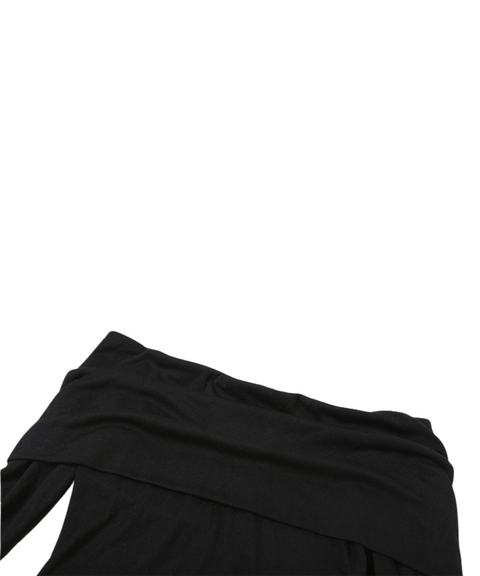 Sailor-neck Long-sleeved T-shirt