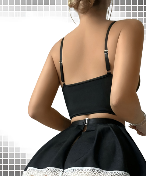 Sexy Cross-Strap Bra Set