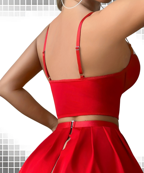 Sexy Cross-Strap Bra Set