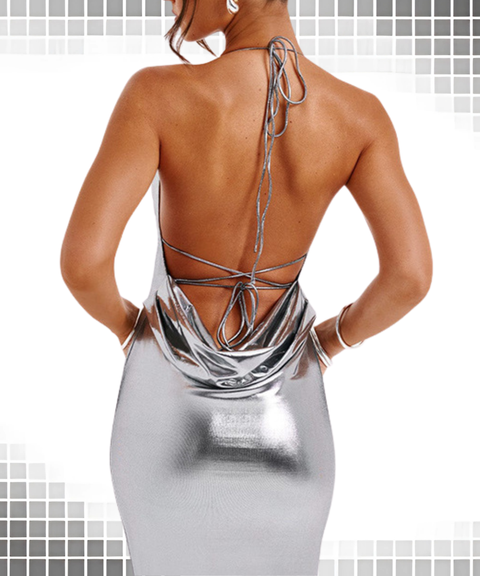 Sexy suspender bodycon dress