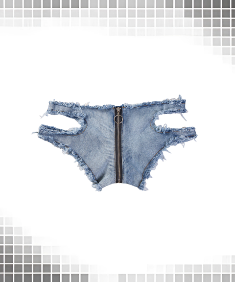 Women's Sexy Clothing, Low-rise sexy ripped denim shorts, Nightout, OOTD