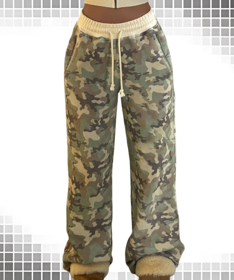 Hooded Long-sleeved Sweatshirt and Trousers Two-piece Set