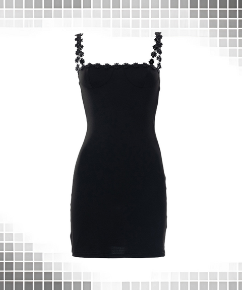 Lace Tank Top Hip Dress