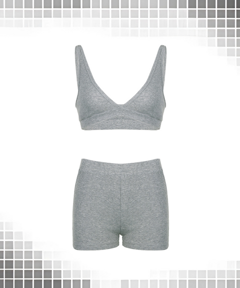 Hooded Zip-up Jacket, Vest, and Shorts Three-piece Set