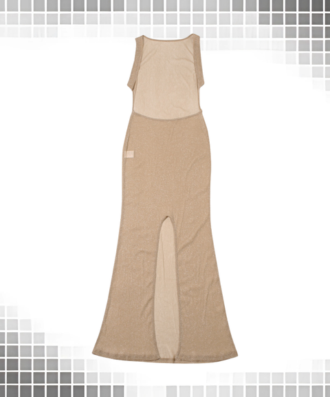 Sexy slit suspender dress