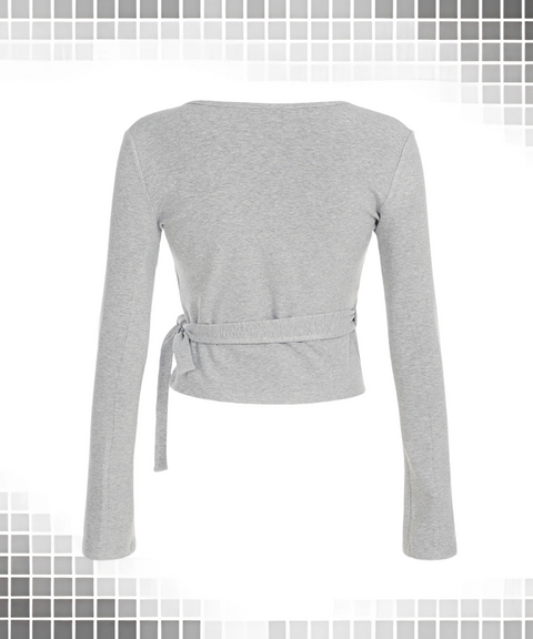 Flag-sleeved Top and Trousers Two-piece Set