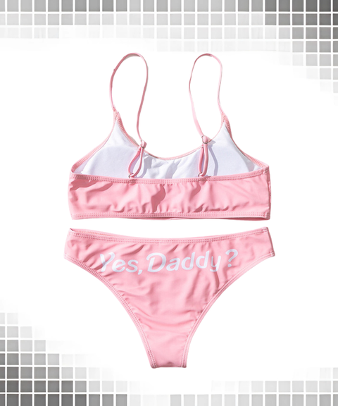 Women's Sexy Clothing, Sexy letter print bikini set