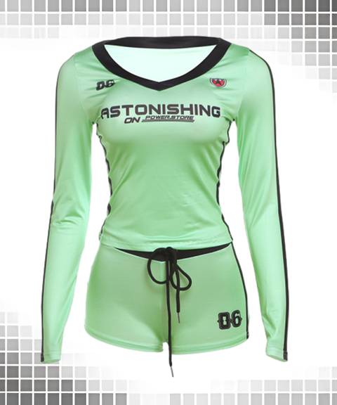 Printed Long-sleeved Leggings Set