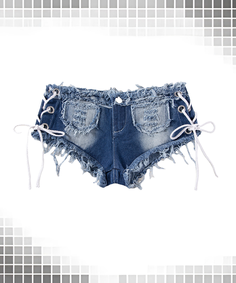 Women's Sexy Clothing, Low-Rise Sexy Slim-Fit Denim Shorts, Nightout, OOTD