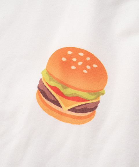 Burger Pizza Print Tank Top