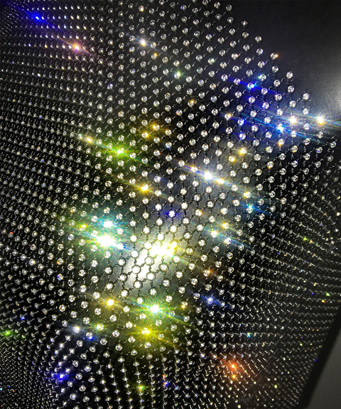 Women’s Sexy Clothing, Rhinestone Fishnet Halter Backless Tube Top Sweet & Spicy Style Cami, Nightout OOTD