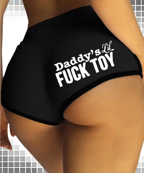 Women's Sexy Clothing, Letter print slim-fit athletic shorts, Nightout, OOTD