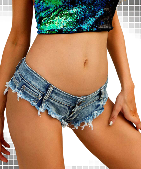Women's Sexy Clothing, Frayed denim shorts, Nightout OOTD