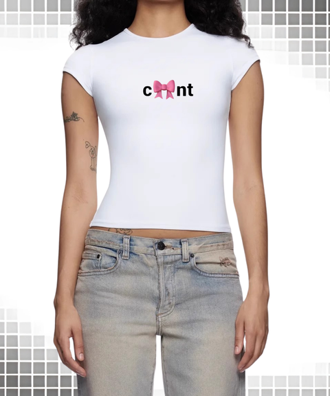 "CUNT"Slogan vests & T-shirts & sweatshirts