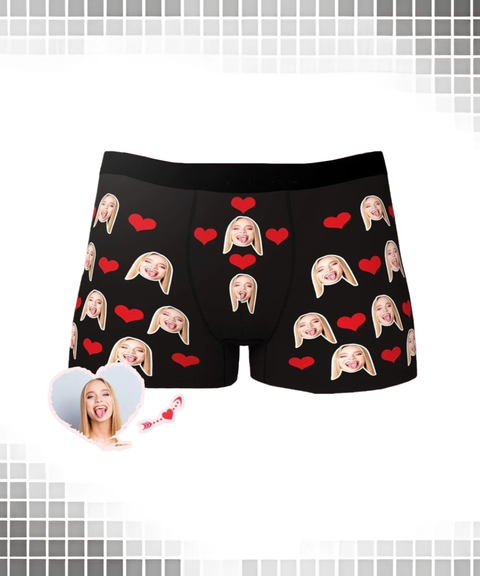 [Custom] Men's Sexy Clothing, Custom 3D Face Print Breathable Boxer Briefs