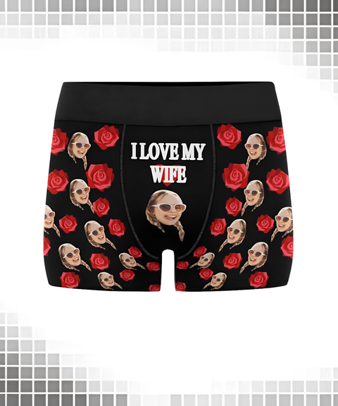 [Custom] Men's Sexy Clothing, Custom 3D Face Print Breathable Boxer Briefs