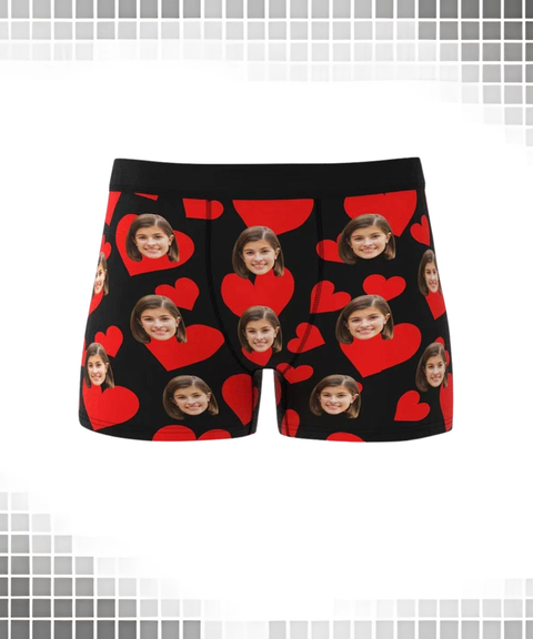 [Custom] Men's Sexy Clothing, Custom 3D Face Print Breathable Boxer Briefs
