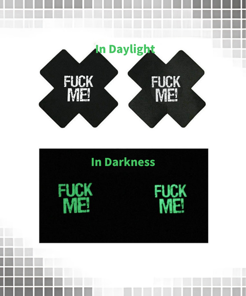 Women's Sexy ACC, Luminous lettering anti-nipple invisible nipple covers, Nightout OOTD