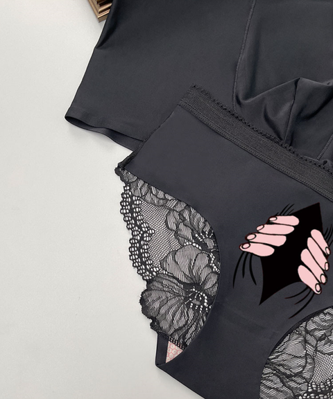 Couples Lace Ice Silk Underwear Shorts, Nightout OOTD