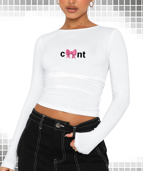 "CUNT"Slogan vests & T-shirts & sweatshirts