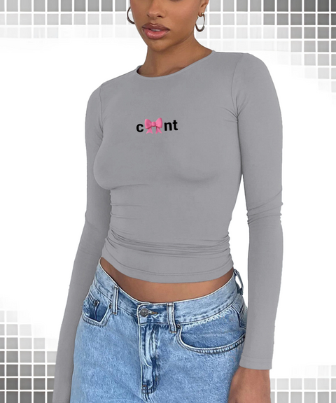 "CUNT"Slogan vests & T-shirts & sweatshirts