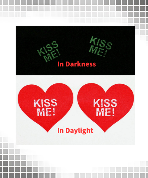 Women's Sexy ACC, Luminous lettering anti-nipple invisible nipple covers, Nightout OOTD