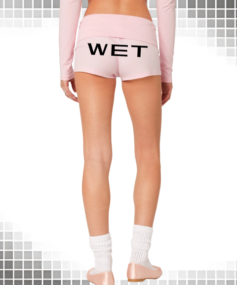 Women's Sexy Clothing, “WET"Low-rise hot shorts, Nightout OOTD