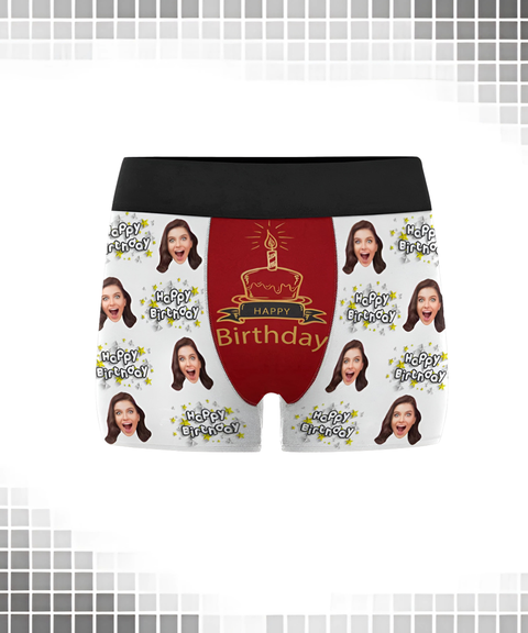 [Custom] Men's Sexy Clothing, Custom 3D Face Print Breathable Boxer Briefs