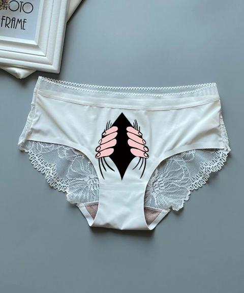 Couples Lace Ice Silk Underwear Shorts, Nightout OOTD