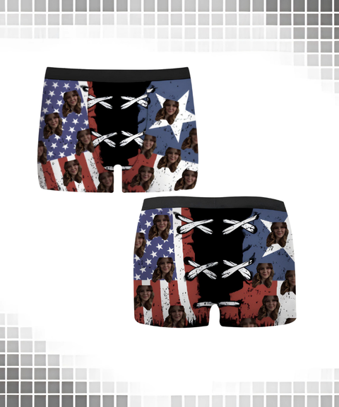 [Custom] Men's Sexy Clothing, Custom 3D Face Print Breathable Boxer Briefs