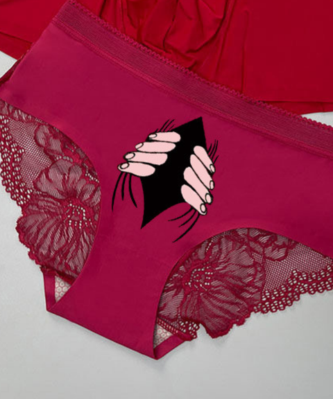 Couples Lace Ice Silk Underwear Shorts, Nightout OOTD