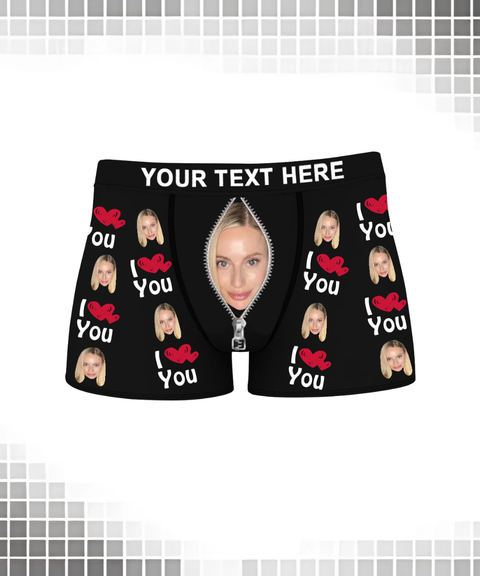 [Custom] Men's Sexy Clothing, Custom 3D Face Print Breathable Boxer Briefs