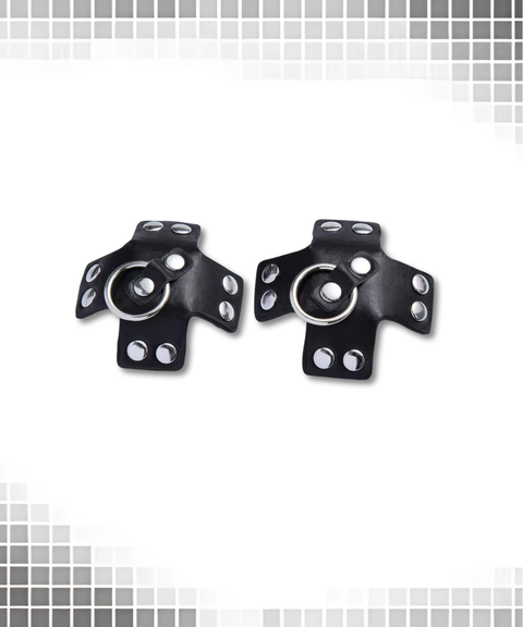 Women's Sexy ACC,SM PU pull-tab cross-shaped nipple covers,Nightout OOTD